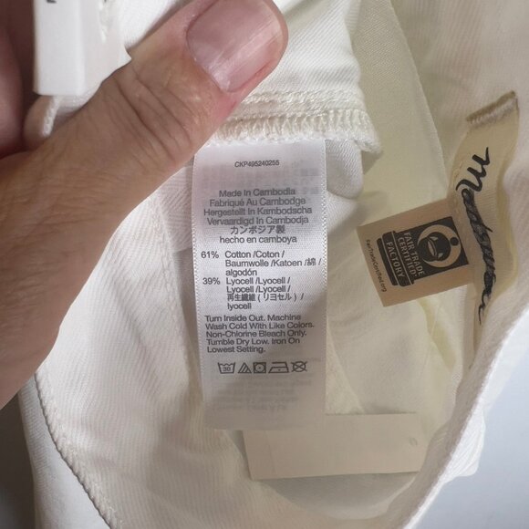 Madewell $138 Tall Superwide-Leg Jeans: Airy Denim Edition White Size T31 NU710 - Picture 11 of 11